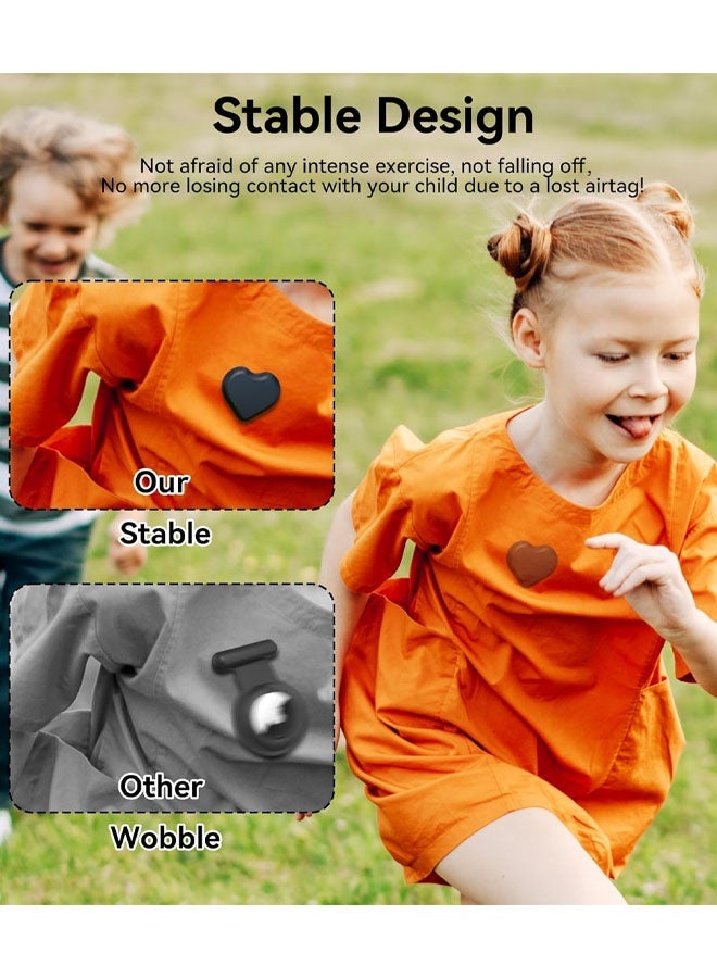 2 Pack AirTag Holder For Kids, Hidden Silicone Case For Apple For AirTag Tracker Kids With Invisible Pin, Anti Lost, For Elderly, Luggage, Clothing, Shoes, Backpack, Family Travel - Image 4